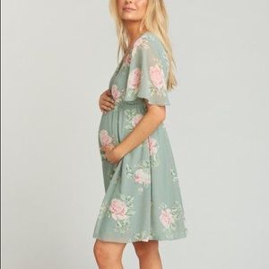 ShowMeYourMuMu BabyShower Dress Sweetheart Sage XL